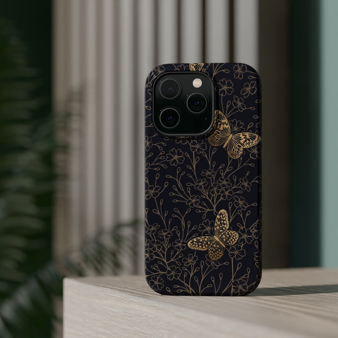 Golden Butterly Case - Magnetic Back - Ezra's Clothing - Magnetic Case