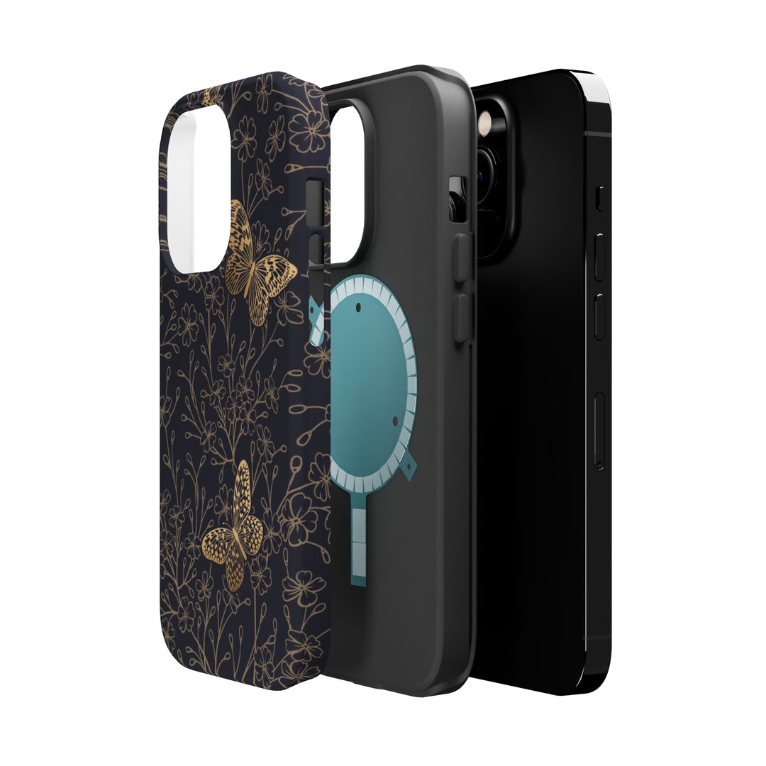 Golden Butterly Case - Magnetic Back - Ezra's Clothing - Magnetic Case