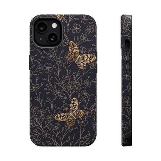 Golden Butterly Case - Magnetic Back - Ezra's Clothing - Magnetic Case