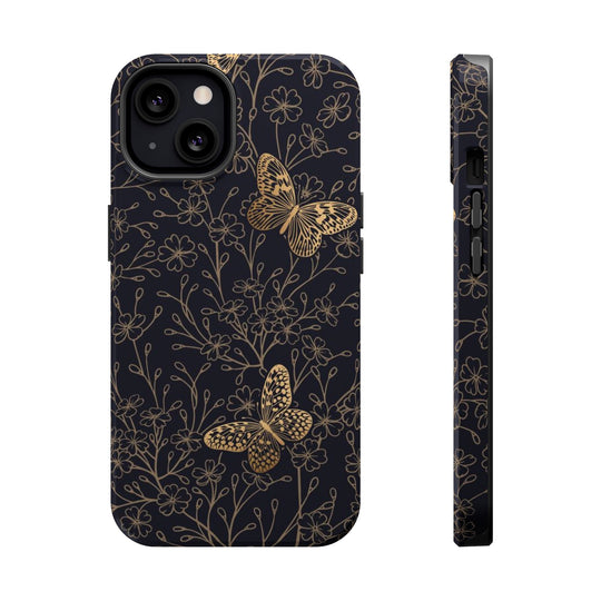 Golden Butterly Case - Magnetic Back - Ezra's Clothing - Magnetic Case