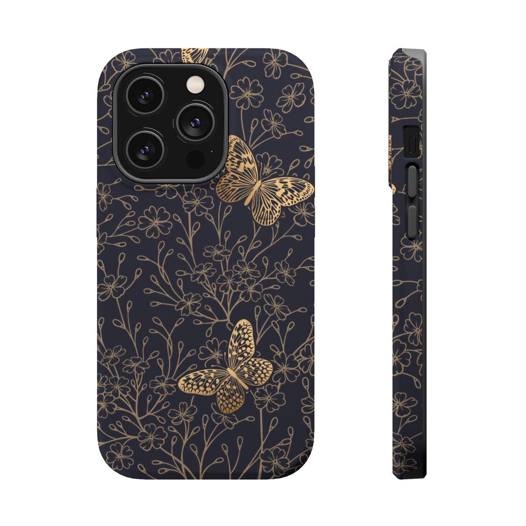 Golden Butterly Case - Magnetic Back - Ezra's Clothing - Magnetic Case