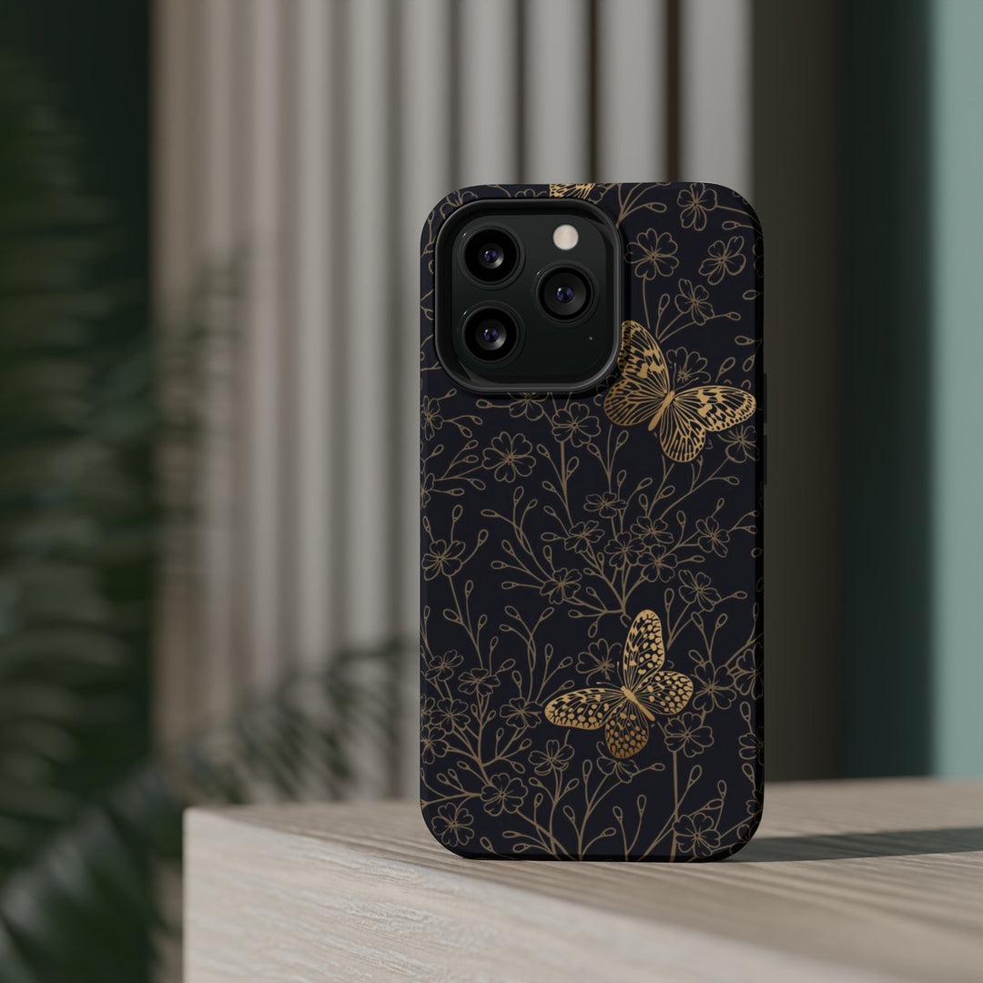 Golden Butterly Case - Magnetic Back - Ezra's Clothing - Magnetic Case