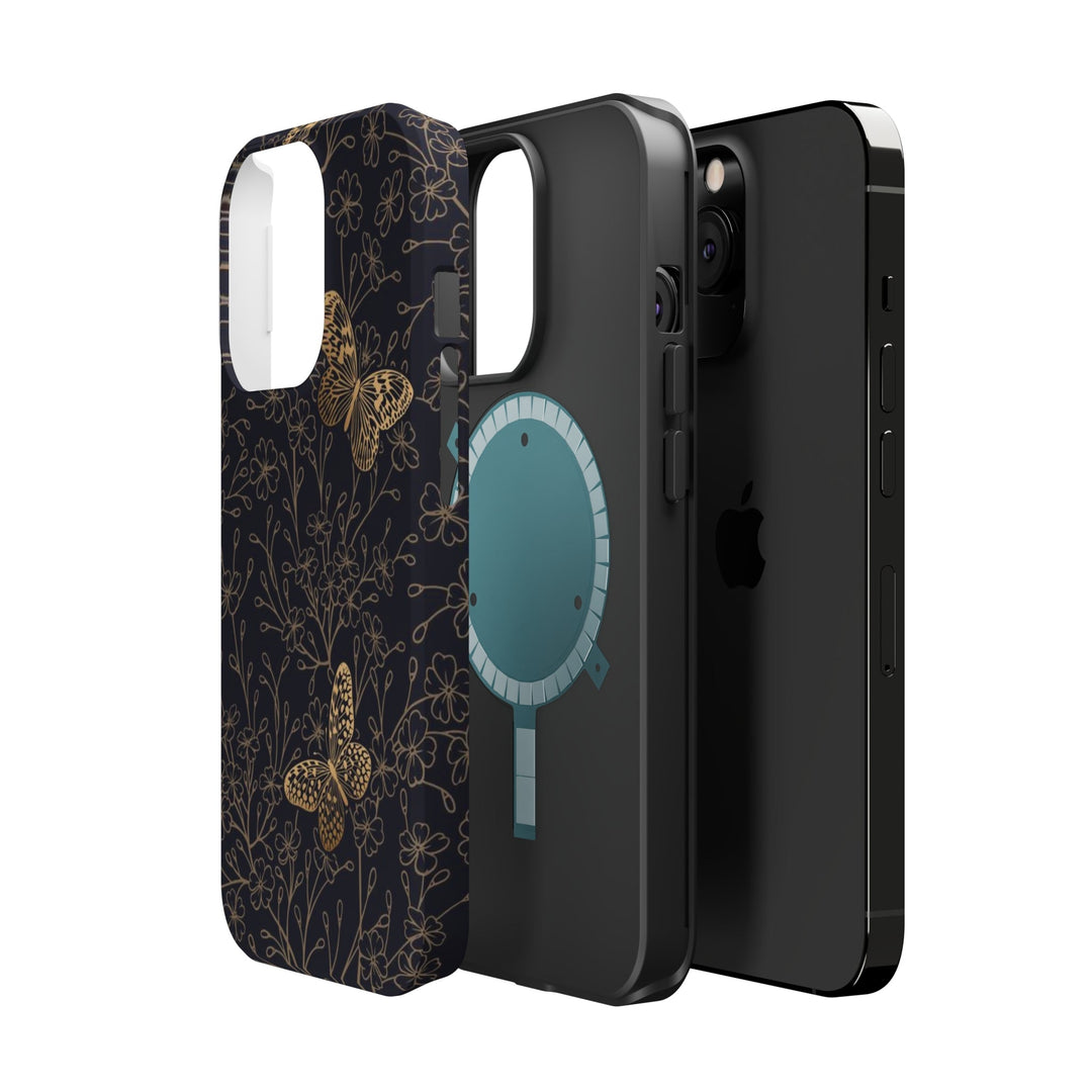 Golden Butterly Case - Magnetic Back - Ezra's Clothing - Magnetic Case