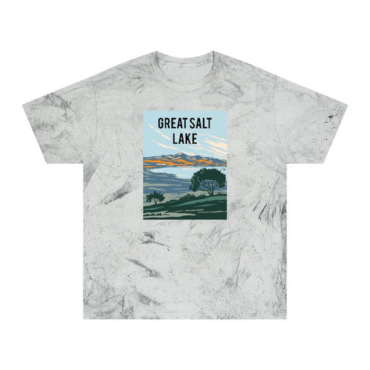 Great Salt Lake T-Shirt (Color Blast) - Ezra's Clothing - T-Shirt