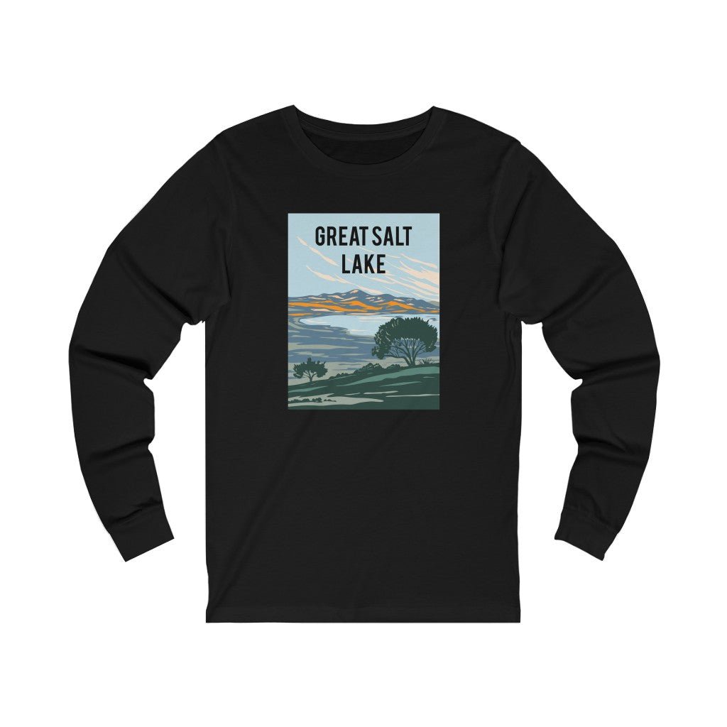 Great Salt Lake T-Shirt - Long Sleeve - Ezra's Clothing