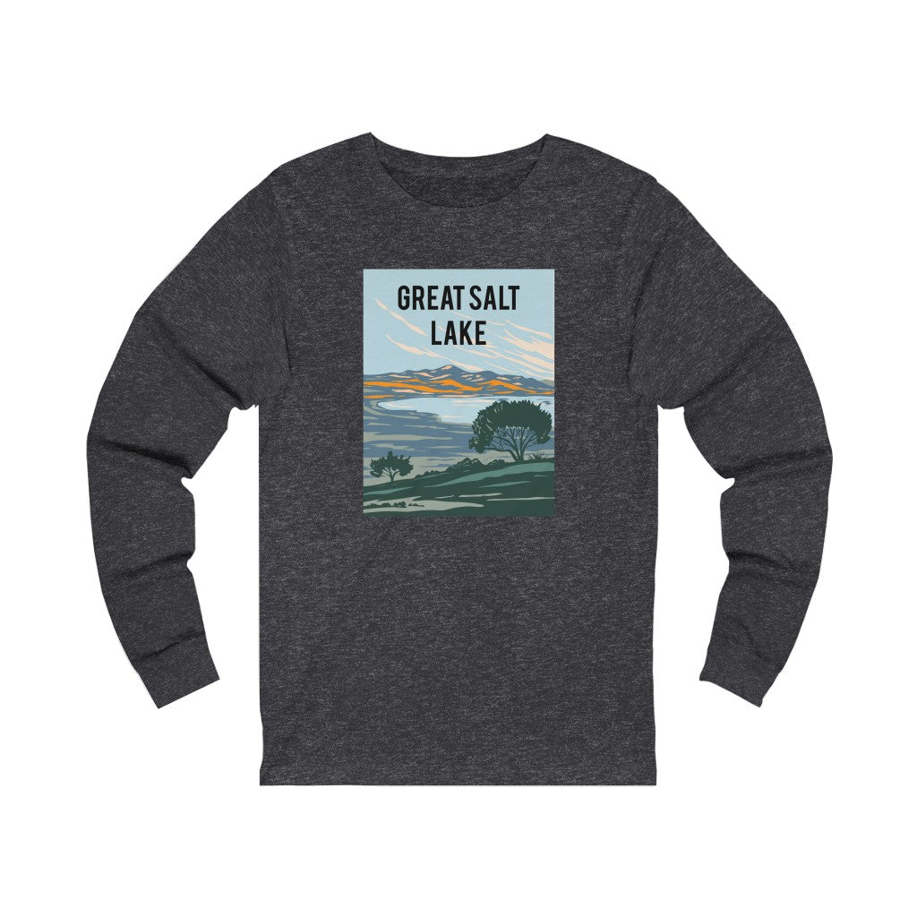 Great Salt Lake T-Shirt - Long Sleeve - Ezra's Clothing - Long-sleeve