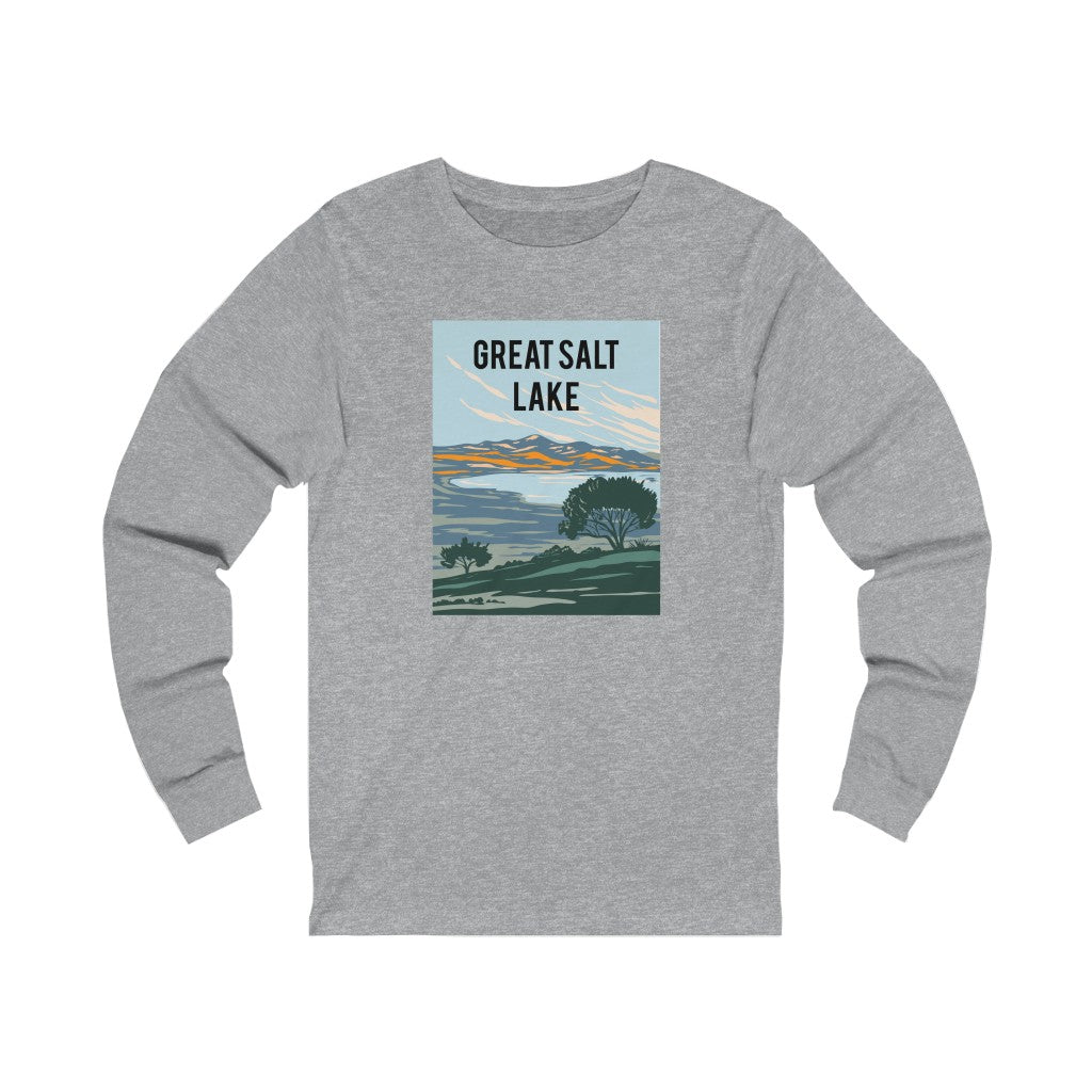 Great Salt Lake T-Shirt - Long Sleeve - Ezra's Clothing - Long-sleeve