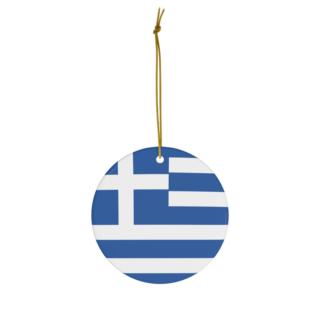 Greece Ceramic Ornament - Ezra's Clothing - Christmas Ornament