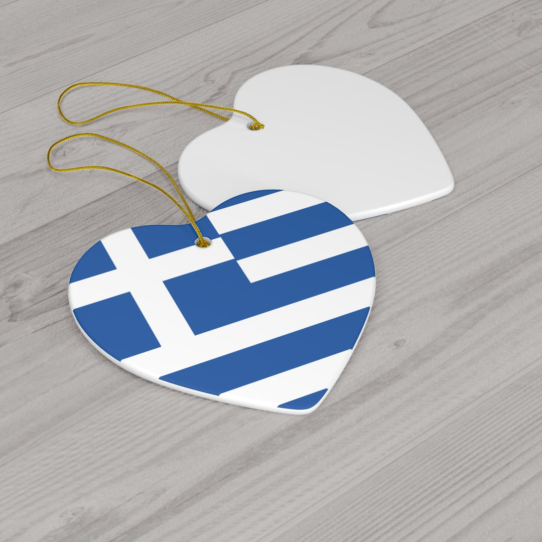 Greece Ceramic Ornament - Ezra's Clothing - Christmas Ornament