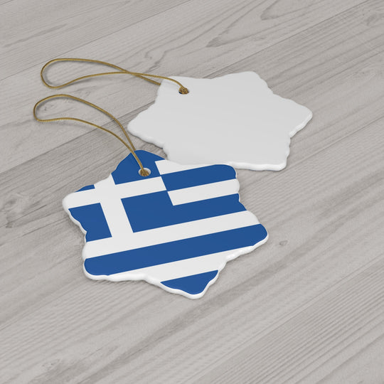 Greece Ceramic Ornament - Ezra's Clothing - Christmas Ornament