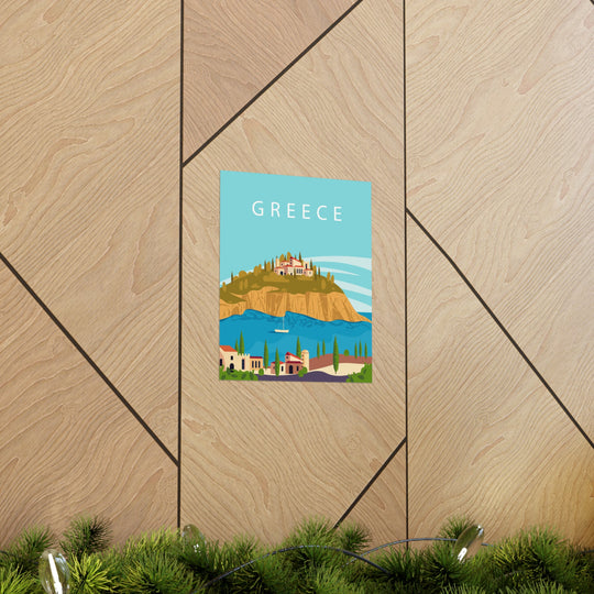 Greece Travel Poster - Ezra's Clothing - Poster