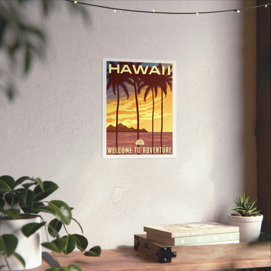 Hawaii Travel Poster - Ezra's Clothing - Poster