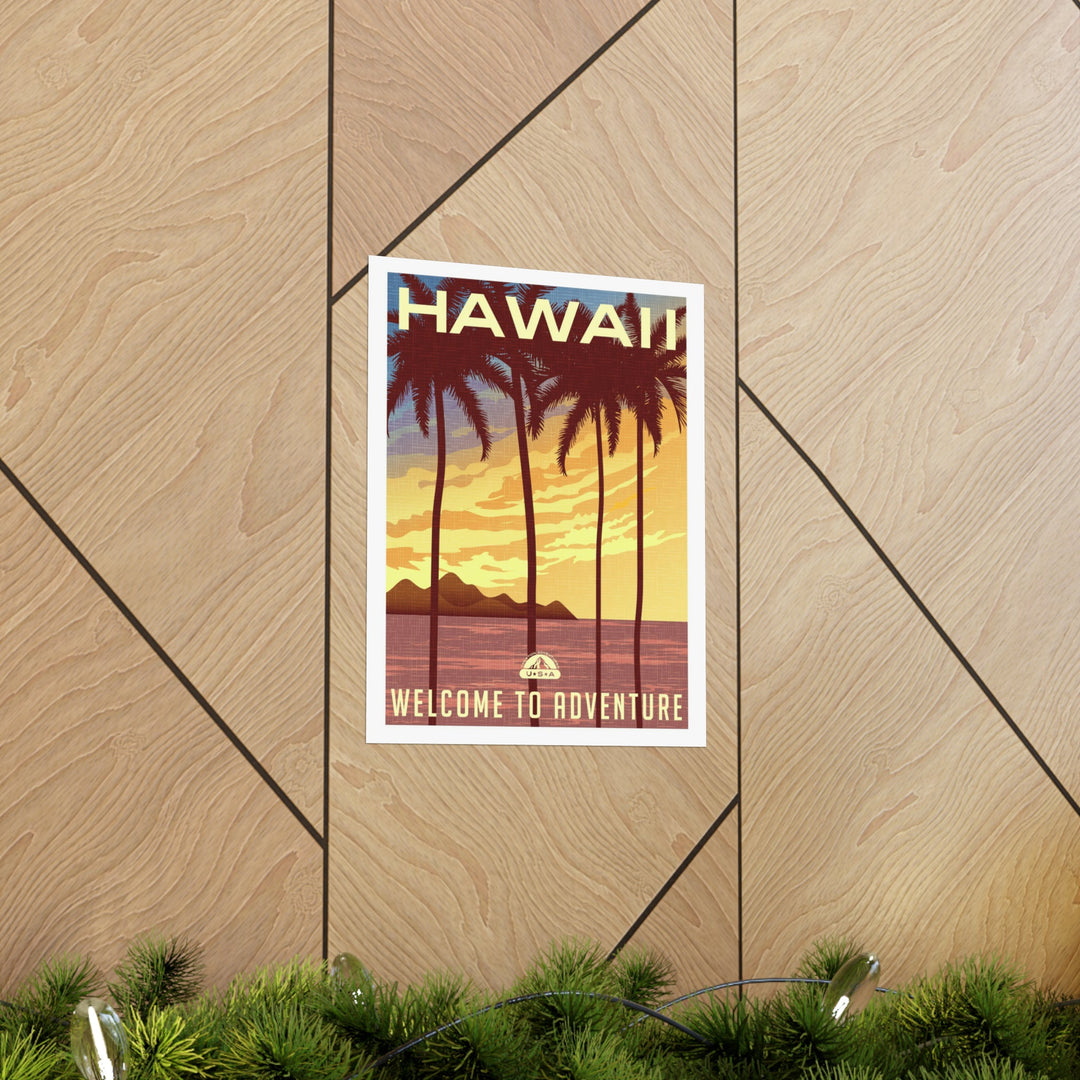 Hawaii Travel Poster - Ezra's Clothing - Poster