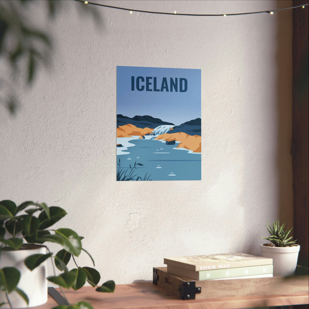 Iceland Travel Poster - Ezra's Clothing - Poster