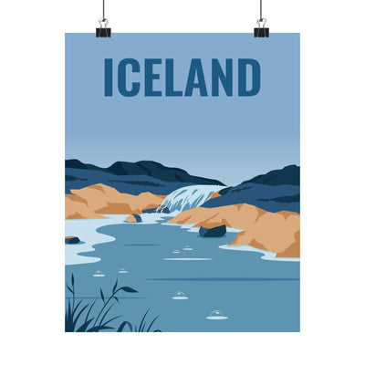 Iceland Travel Poster - Ezra's Clothing