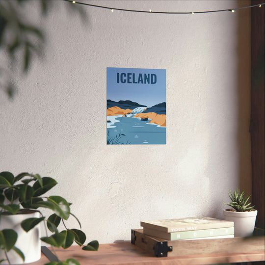 Iceland Travel Poster - Ezra's Clothing - Poster