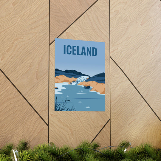 Iceland Travel Poster - Ezra's Clothing - Poster