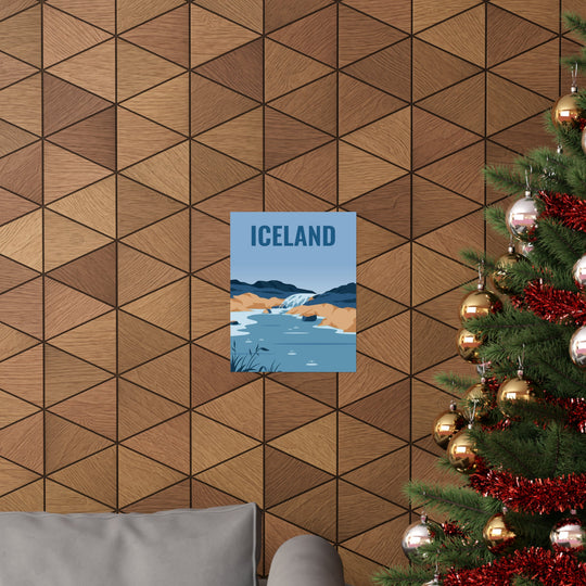 Iceland Travel Poster - Ezra's Clothing - Poster