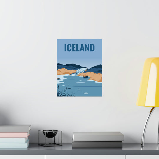 Iceland Travel Poster - Ezra's Clothing - Poster