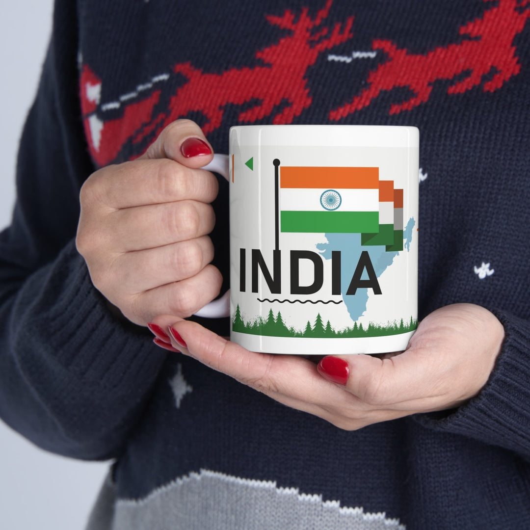 India Coffee Mug - Ezra's Clothing - Mug