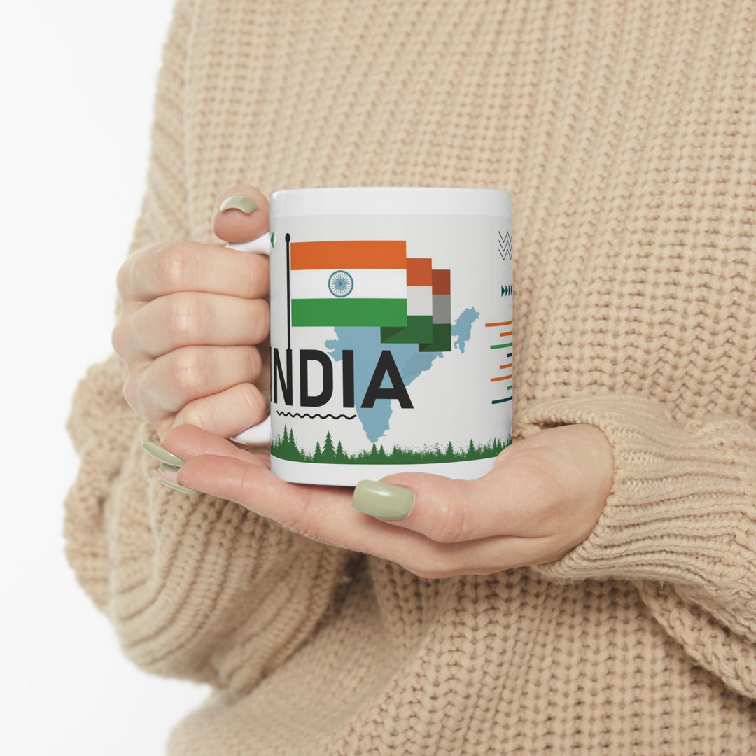 India Coffee Mug - Ezra's Clothing - Mug
