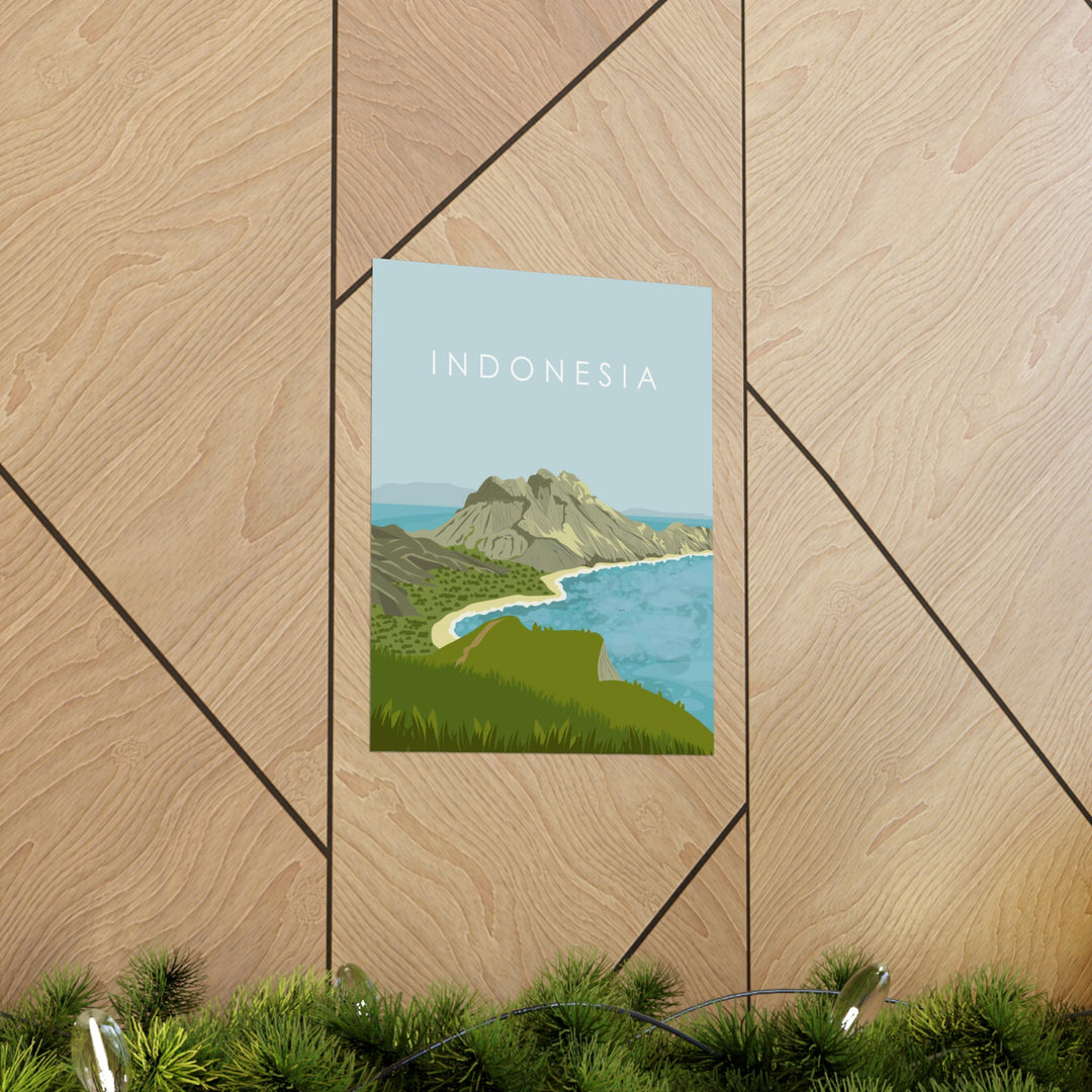 Indonesia Travel Poster - Ezra's Clothing - Poster
