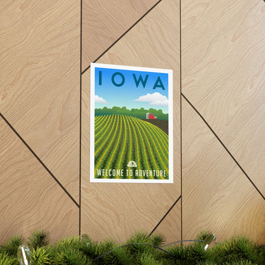 Iowa Travel Poster - Ezra's Clothing - Poster