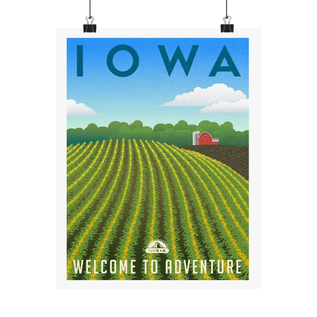 Iowa Travel Poster - Ezra's Clothing