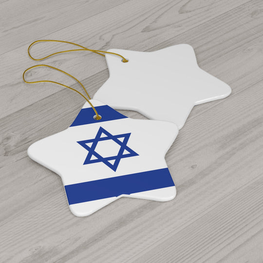 Israel Ceramic Ornament - Ezra's Clothing - Christmas Ornament