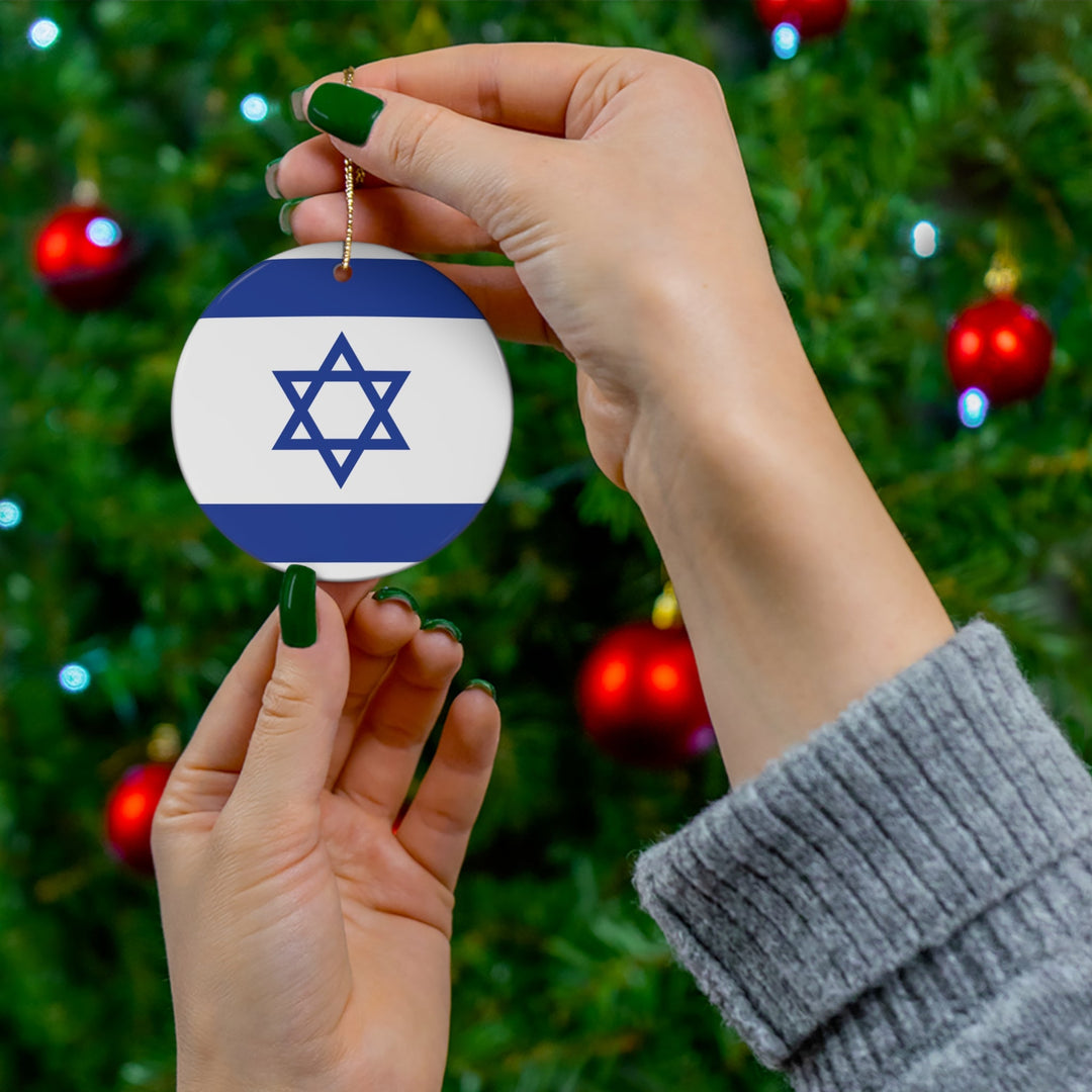 Israel Ceramic Ornament - Ezra's Clothing - Christmas Ornament