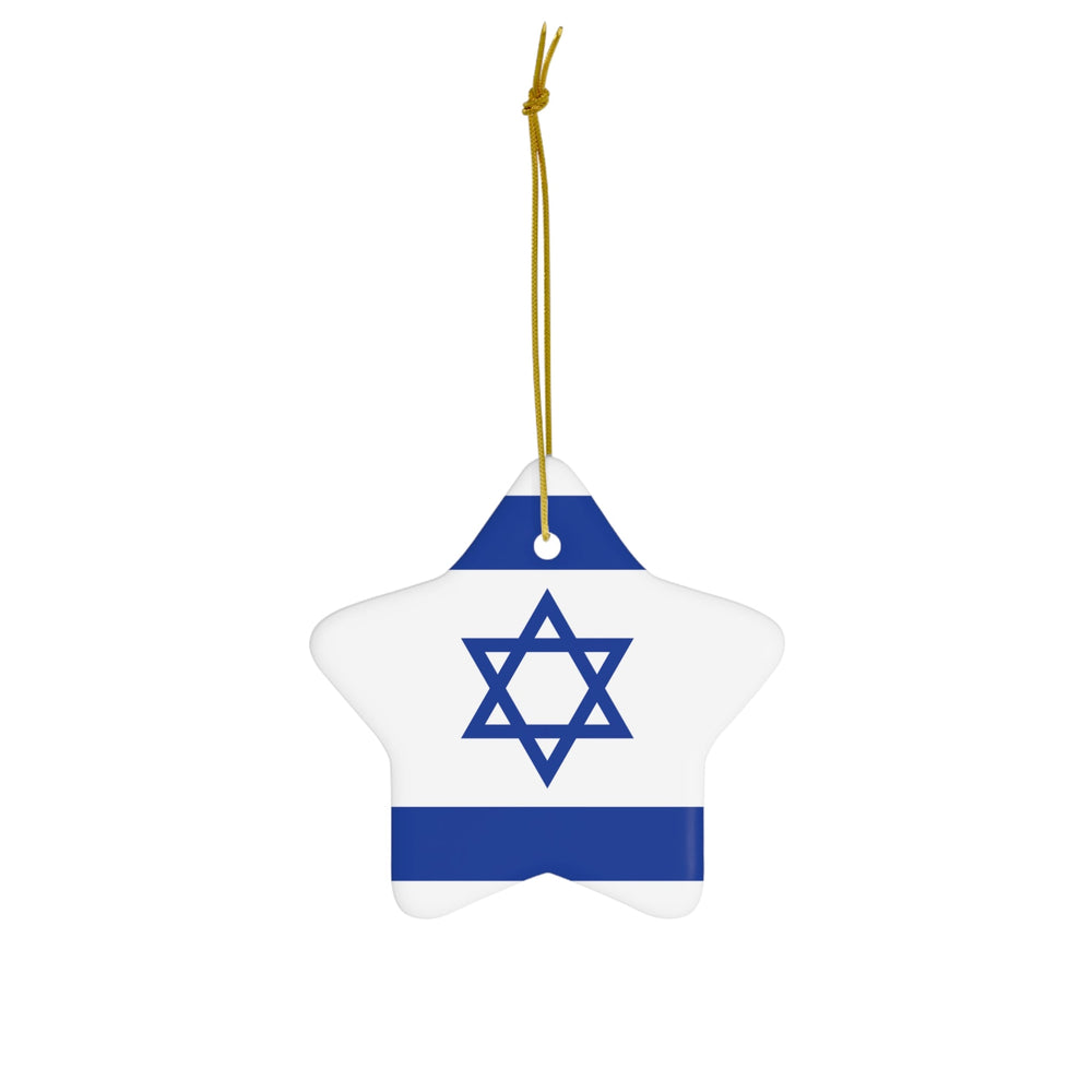 Israel Ceramic Ornament - Ezra's Clothing - Christmas Ornament