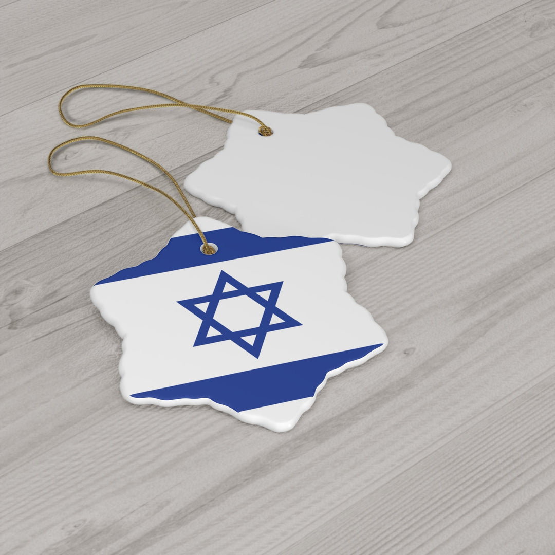 Israel Ceramic Ornament - Ezra's Clothing - Christmas Ornament