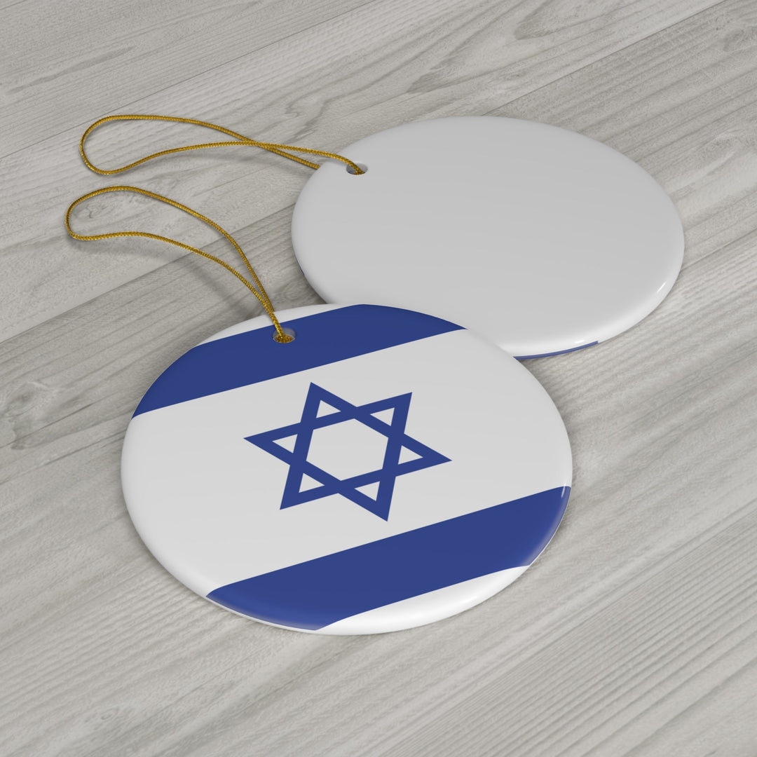 Israel Ceramic Ornament - Ezra's Clothing - Christmas Ornament