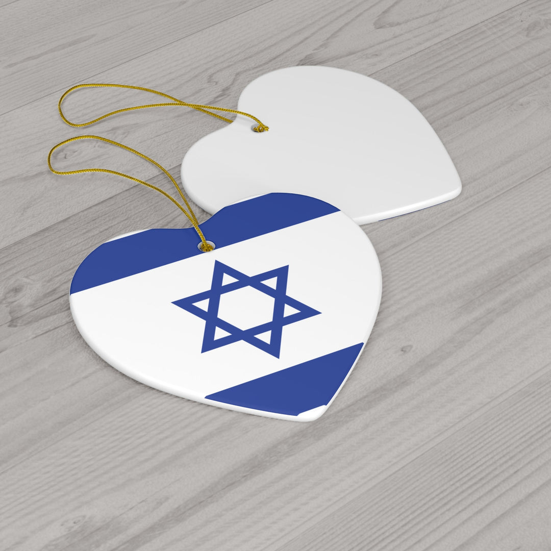 Israel Ceramic Ornament - Ezra's Clothing - Christmas Ornament