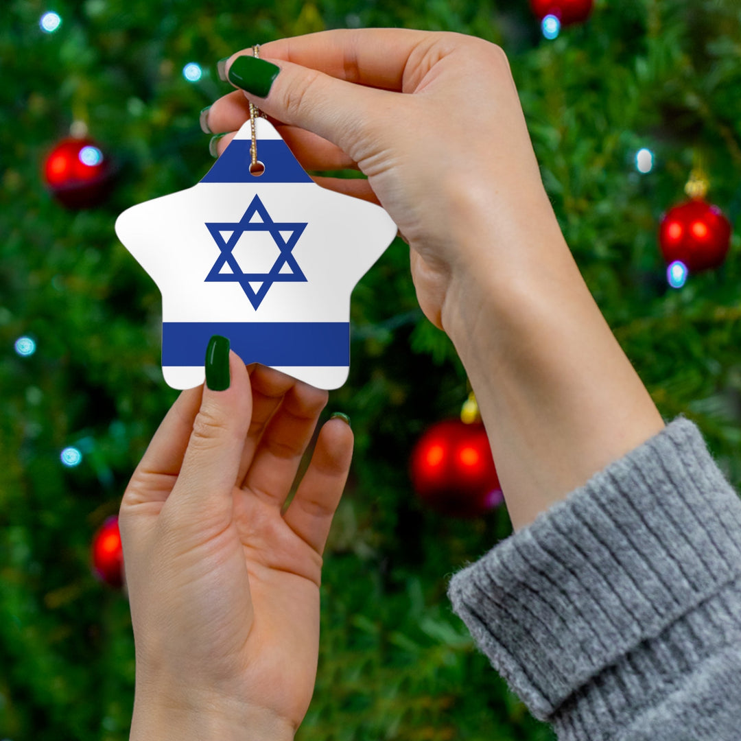 Israel Ceramic Ornament - Ezra's Clothing - Christmas Ornament