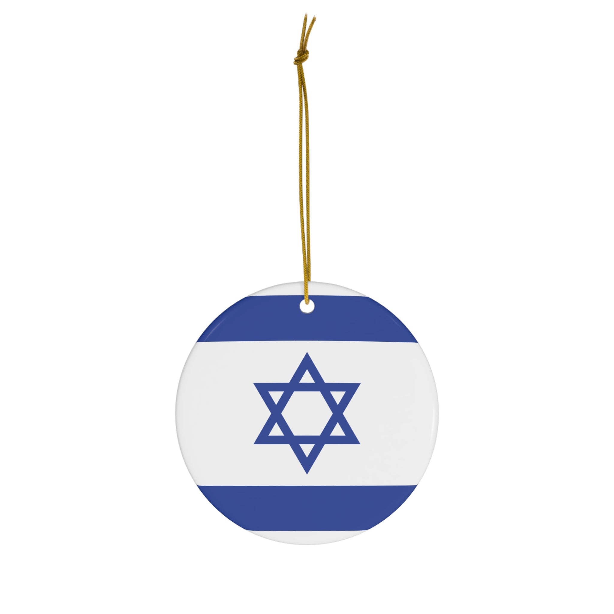 Israel Ceramic Ornament - Ezra's Clothing - Christmas Ornament