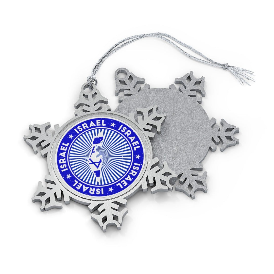 Israel Snowflake Ornament - Ezra's Clothing - Christmas Ornament