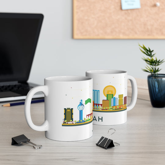 Jeddah Saudi Arabia Coffee Mug - Ezra's Clothing - Mug