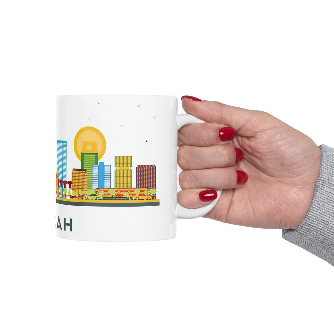 Jeddah Saudi Arabia Coffee Mug - Ezra's Clothing - Mug