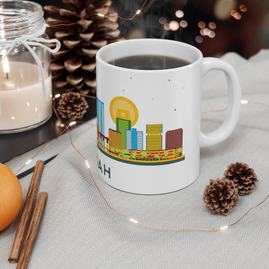 Jeddah Saudi Arabia Coffee Mug - Ezra's Clothing - Mug