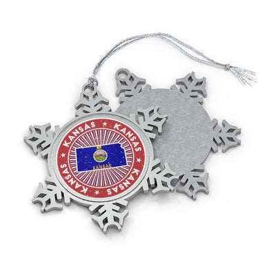 Kansas Snowflake Ornament - Ezra's Clothing