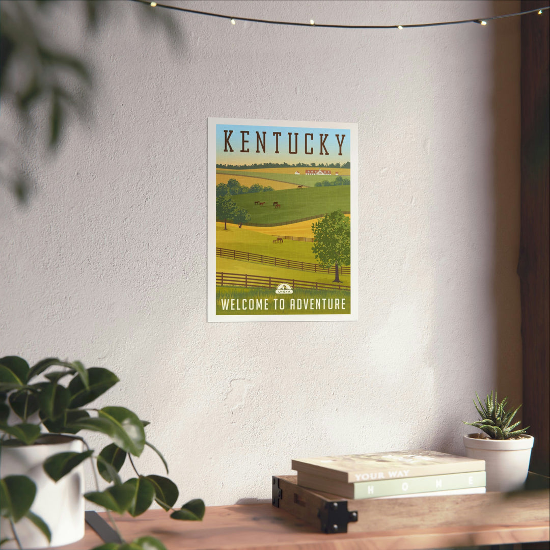 Kentucky Travel Poster - Ezra's Clothing - Poster