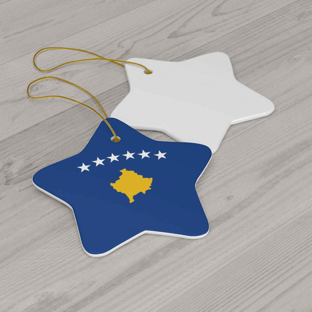 Kosovo Ceramic Ornament - Ezra's Clothing - Christmas Ornament