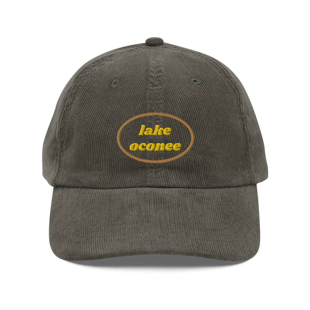 Lake Oconee Vintage Corduroy Cap - Ezra's Clothing - Hats
