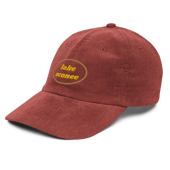 Lake Oconee Vintage Corduroy Cap - Ezra's Clothing - Hats