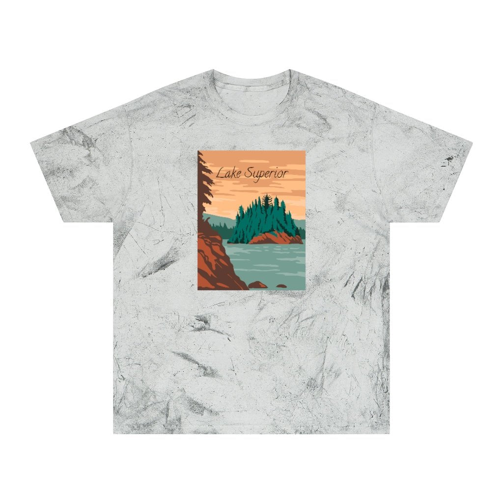 Lake Superior T-Shirt (Color Blast) - Ezra's Clothing - T-Shirt