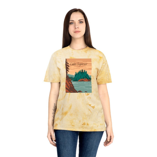 Lake Superior T-Shirt (Color Blast) - Ezra's Clothing - T-Shirt