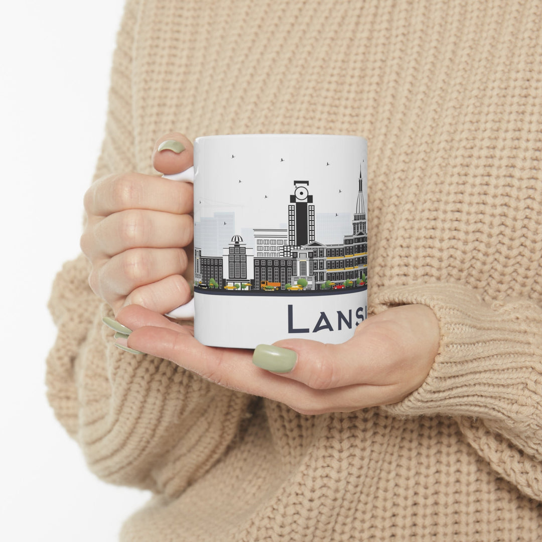Lansing Michigan Coffee Mug - Ezra's Clothing - Mug