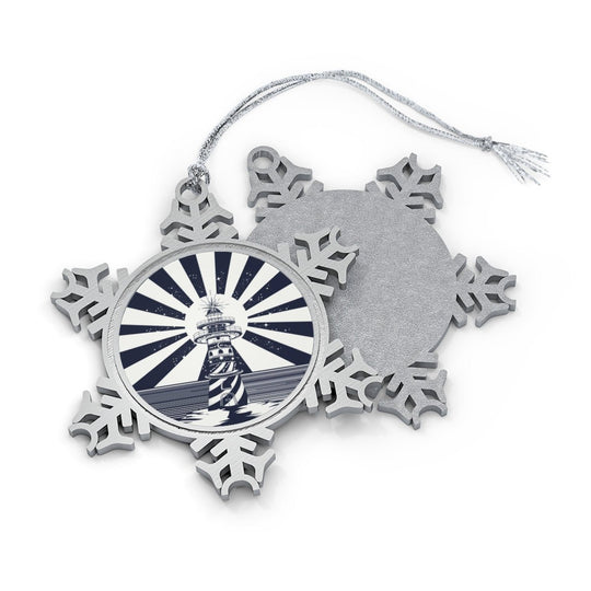 Lighthouse Snowflake Ornament - Ezra's Clothing - Christmas Ornament