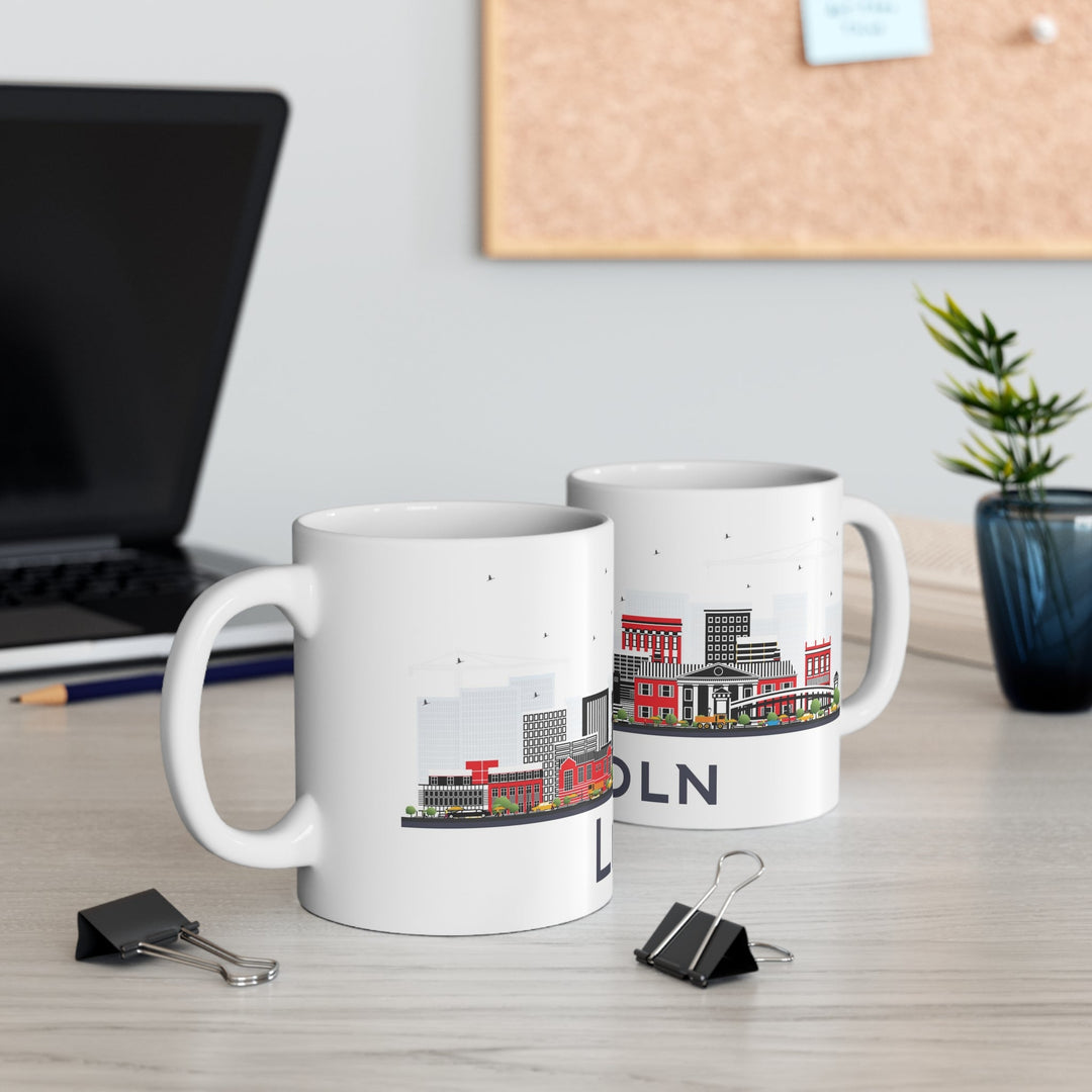 Lincoln Nebraska Coffee Mug - Ezra's Clothing - Mug